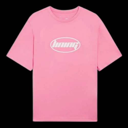 Li-Ning Fashion Logo T-shirt 'Pink White'