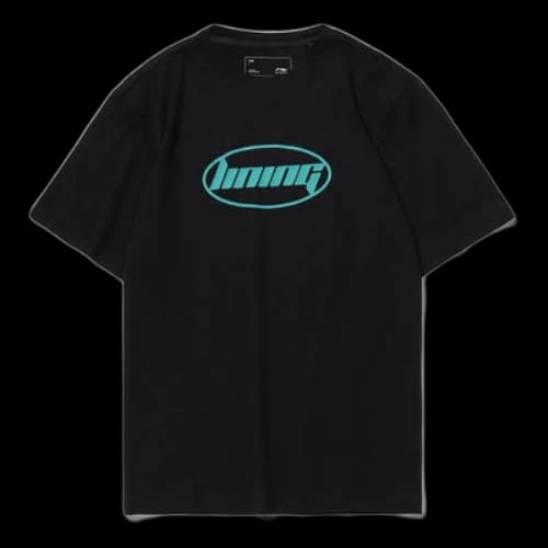 Li-Ning Fashion Logo T-shirt 'Black Blue'