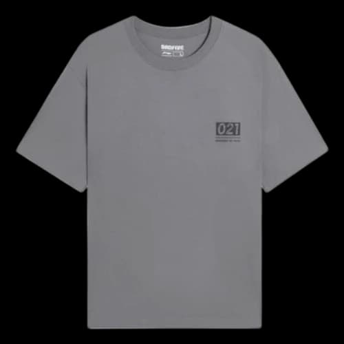 Li-Ning BadFive Graphic Loose Fit T-shirt 'Grey'