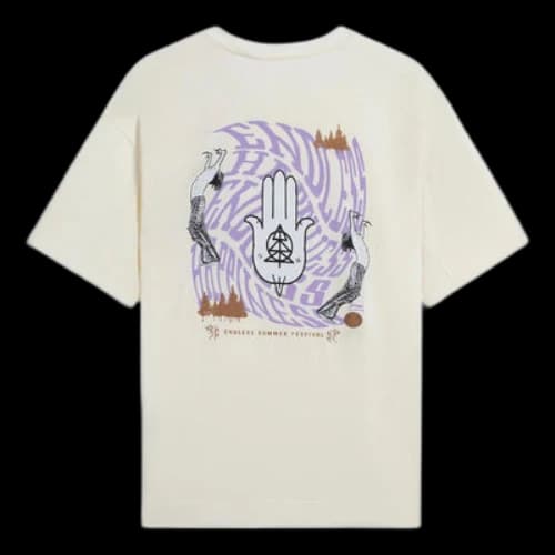 Li-Ning Endless Summer Festival Graphic Loose Fit T-shirt 'Beige'