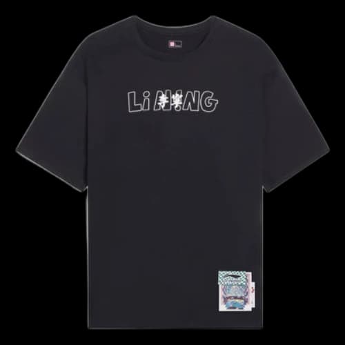 Li-Ning x Rooovie Graphic T-shirt 'Black'
