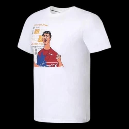 Li-Ning Graphic Badminton T-shirt 'White'