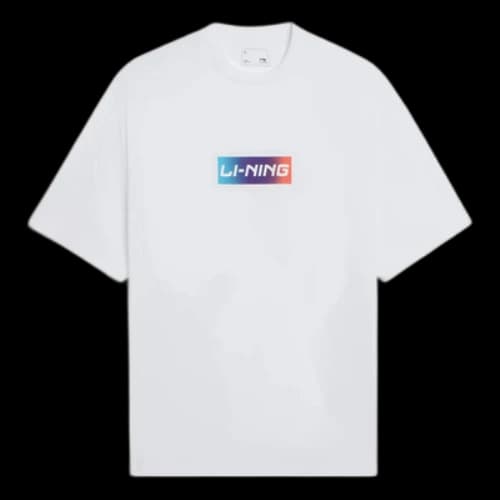 Li-Ning Box Logo T-shirt 'White'