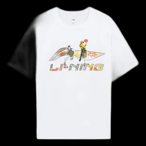 Li-Ning Hoops Cartoon Graphic T-shirt 'White'