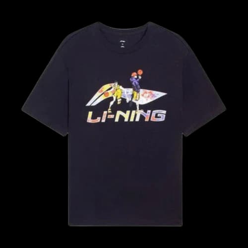 Li-Ning Hoops Cartoon Graphic T-shirt 'Black'