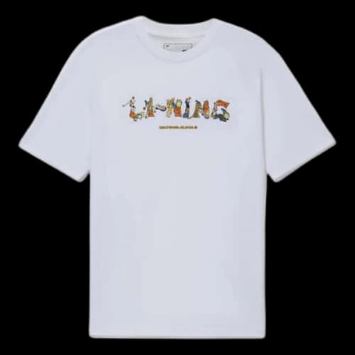 Li-Ning Hoops Graphic T-shirt 'White'