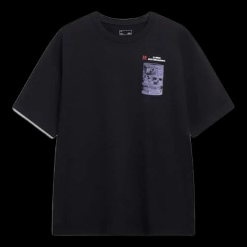 Li-Ning Skateboarding Graphic T-shirt 'Black'