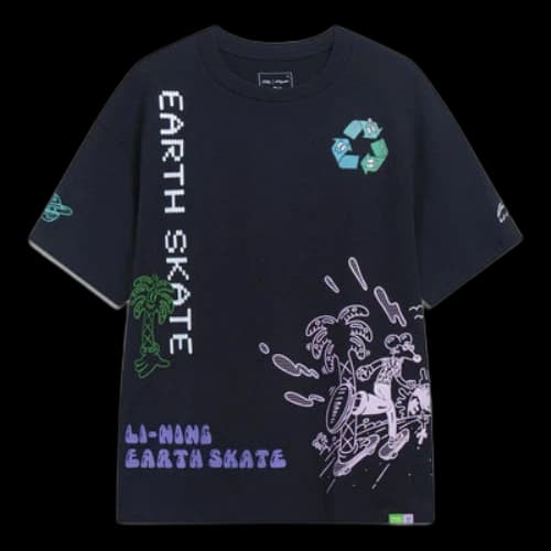 Li-Ning x Steven Harrington Cartoon Graphic T-shirt 'Black'