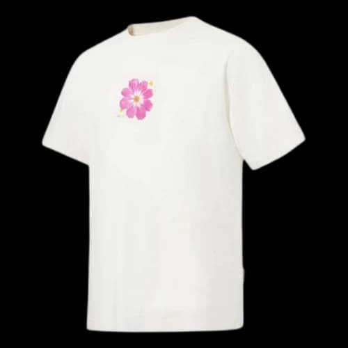 Li-Ning Floral Graphic T-shirt 'Creamy White'