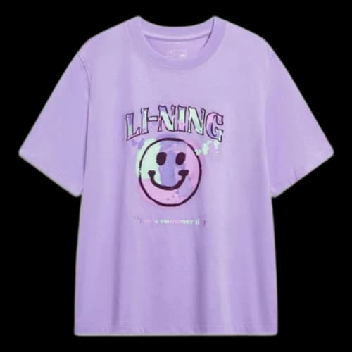 Li-Ning Have A Summer Day Graphic T-shirt 'Purple' (Women's)