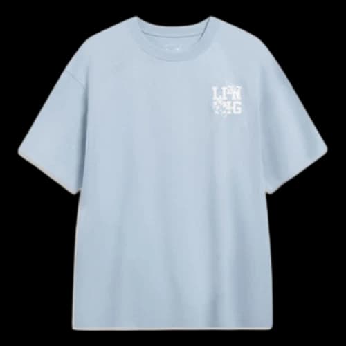 Li-Ning Chinese Culture Butterfly Graphic T-shirt 'Light Blue'
