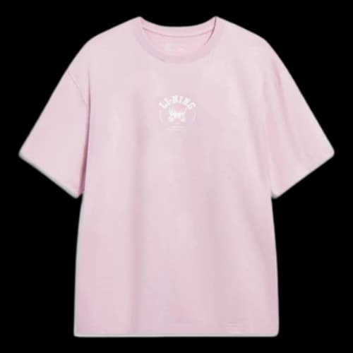 Li-Ning Chinese Culture Butterfly Graphic T-shirt 'Pink'