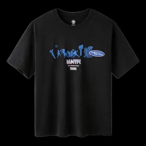 Li-Ning BadFive Graphic T-shirt 'Black Blue'