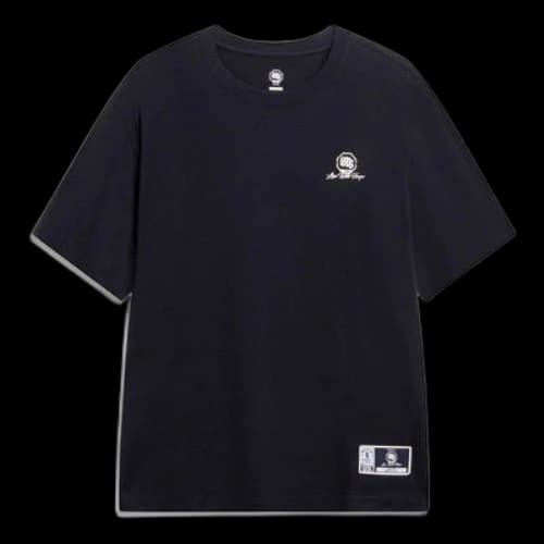 Li-Ning BadFive Live With Hoops Graphic T-shirt 'Black'