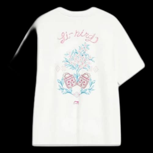 Li-Ning Living Classic Graphic Tee 'White' (Women's)