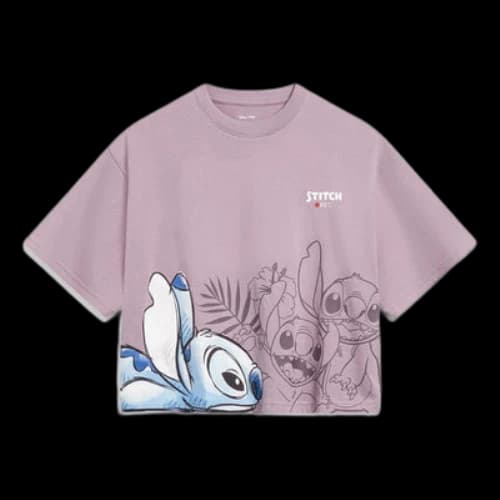 Li-Ning x Disney Stitch Graphic Crop T-shirt 'Mauve' (Women's)