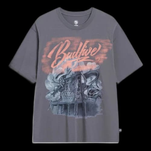 Li-Ning BadFive Cartoon Graphic T-shirt 'Smoke Grey'