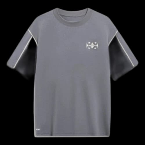 Li-Ning Counterflow Graphic T-shirt 'Smoke Grey'