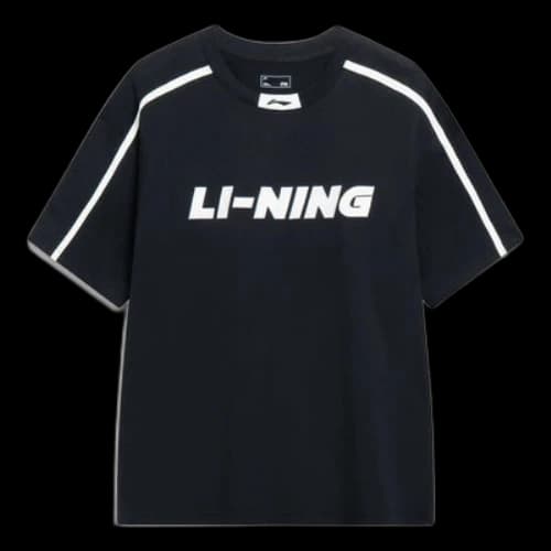 Li-Ning Sports Fashion Graphic T-shirt 'Black White'