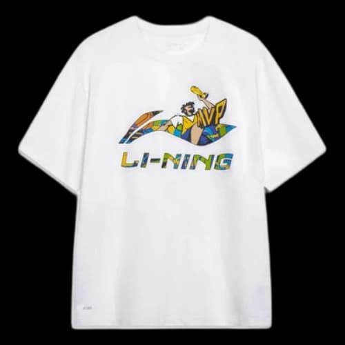 Li-Ning Hoops Graphic T-shirt 'White'