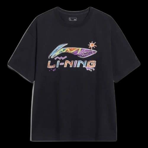 Li-Ning Essential Logo T-shirt 'Black Multi'