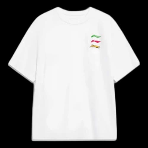 Li-Ning Triple Logo Loose Fit T-shirt 'White'