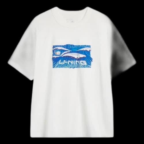 Li-Ning Wave Graphic T-shirt 'White'
