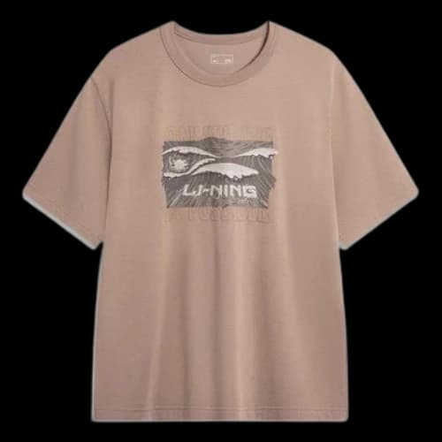 Li-Ning Wave Graphic T-shirt 'Brown'