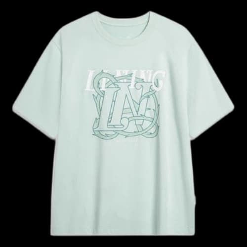 Li-Ning Floral Graphic T-shirt 'Light Green'