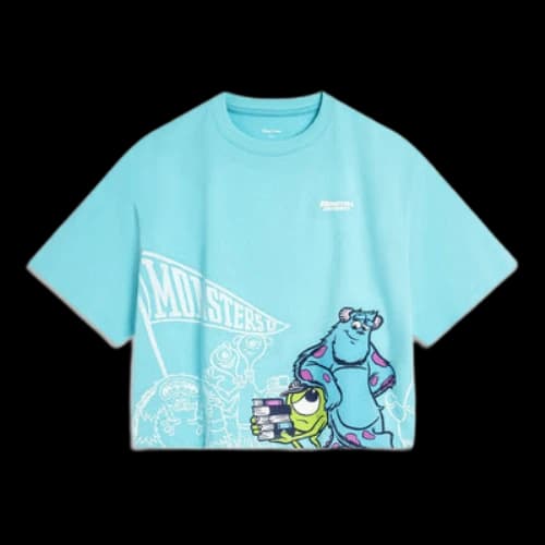 Li-Ning x Disney Monsters University Graphic T-shirt 'Sky Blue' (Women's)