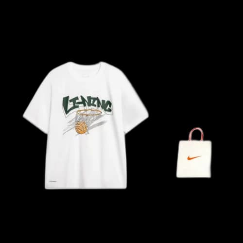 Li-Ning Hoops Graphic T-shirt 'White'