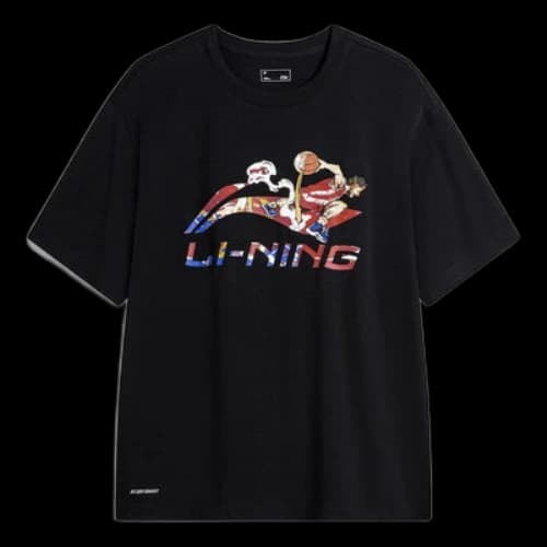Li-Ning Hoops Graphic T-shirt 'Black'