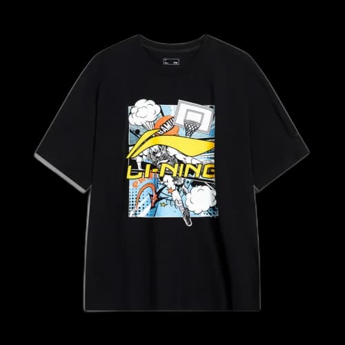Li-Ning Comics Graphic T-shirt 'Black'