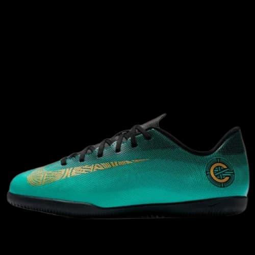 (GS) Nike Mercurial Vapor 12 Club CR7 IC 'Black Green'