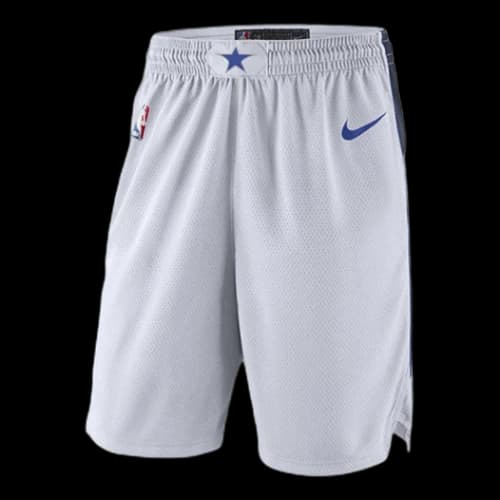 Nike NBA Swingman Dallas Mavericks Basketball Sports Shorts Gray