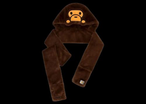 BAPE Baby Milo Scarf Brown