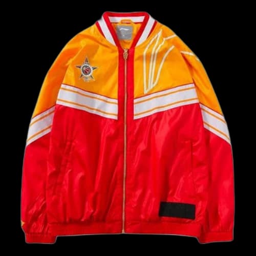 Li-Ning New York Fashion Week CBA All-Star Colorblock Jacket Couple Style Red Yellow