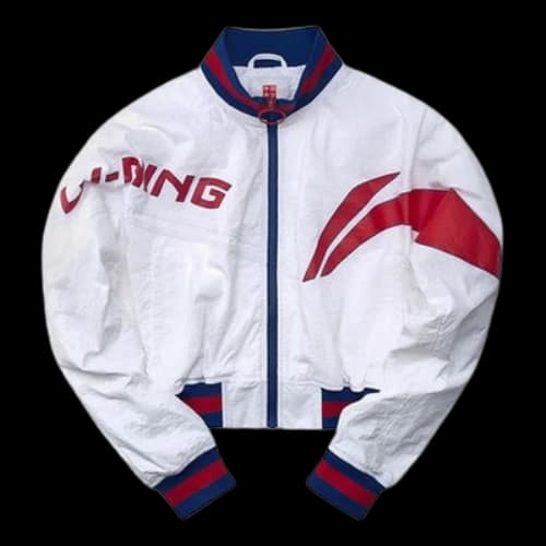 Li-Ning Paris fashion week Series Stand Collar Loose Casual Tops Jacket White