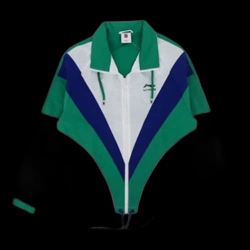Li-Ning Paris Fashion Week Contrasting Colors Cardigan Loose Jacket 'Green White'