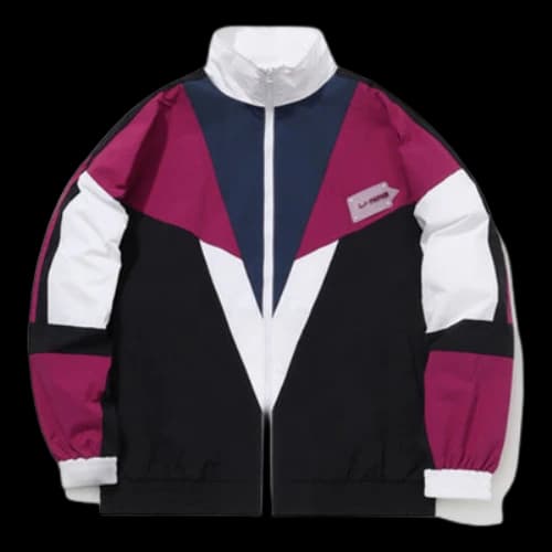 Li-Ning CF Series x Dunhuang Museum Crossover Colorblock Stand Collar Loose Jacket 'Blue'
