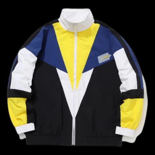 Li-Ning CF Series x Dunhuang Museum Crossover Colorblock Stand Collar Loose Jacket Couple Style Black