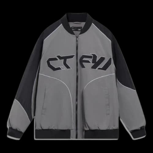 Li-Ning Counterflow Graphic Baseball Jacket 'Black Grey'