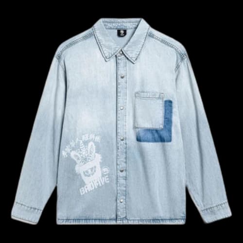 Li-Ning BadFive Graphic Denim Jacket 'Denim Blue'