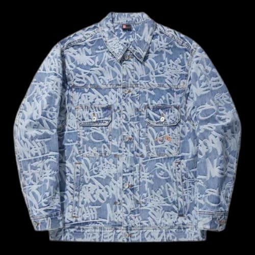 Li-Ning All-Over Print Denim Jacket 'Denim Blue'