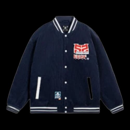 Li-Ning BadFive Graphic Cotton Baseball Jacket 'Black'