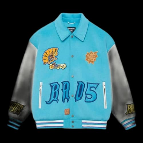 Li-Ning BadFive Graphic Baseball Jacket 'Blue White'