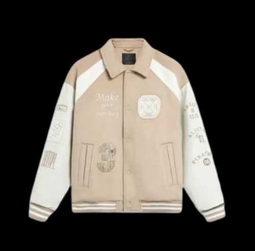 Li-Ning Way of Wade Hall of Fame 2023 Premium Leather Sheep Wool Jacket 'Beige'