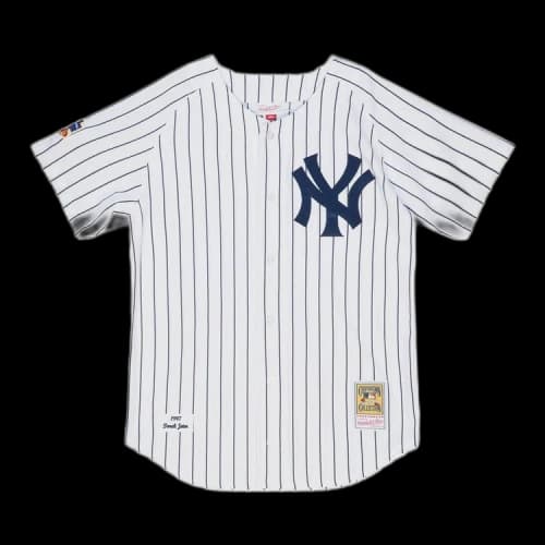 Mitchell & Ness MLB Authentic New York Yankees 1997 Derek Jeter Home Jersey 'White/Navy'
