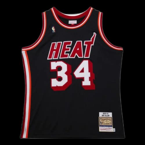 Mitchell & Ness x Miami Heat Dark HWC 2013-14 Jersey 'Ray Allen 34'