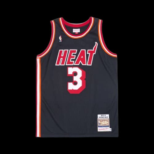 Mitchell & Ness x Miami Heat Dark Hwc 2013-14 Jersey 'Dwyane Wade 3'